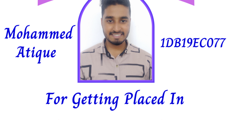 Mohammed Atique (ECE, 2023 Batch) - Placed in Plus PPA Nanochip Technologies