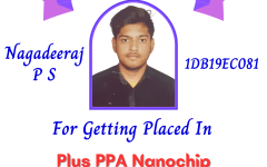 Nagadeeraj P S (ECE, 2023 Batch) - Placed in Plus PPA Nanochip Technologies