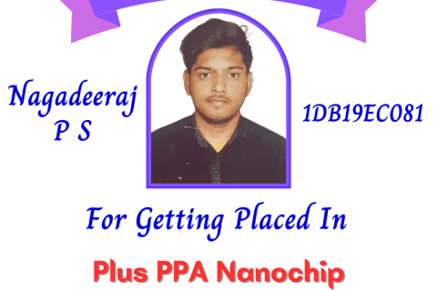 Nagadeeraj P S (ECE, 2023 Batch) - Placed in Plus PPA Nanochip Technologies