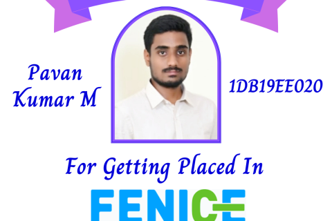 Pavan Kumar M (EEE, 2023 Batch) - Placed in FENICE ENERGY