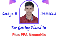 Sathya R (ECE, 2023 Batch) - Placed in Plus PPA Nanochip Technologies