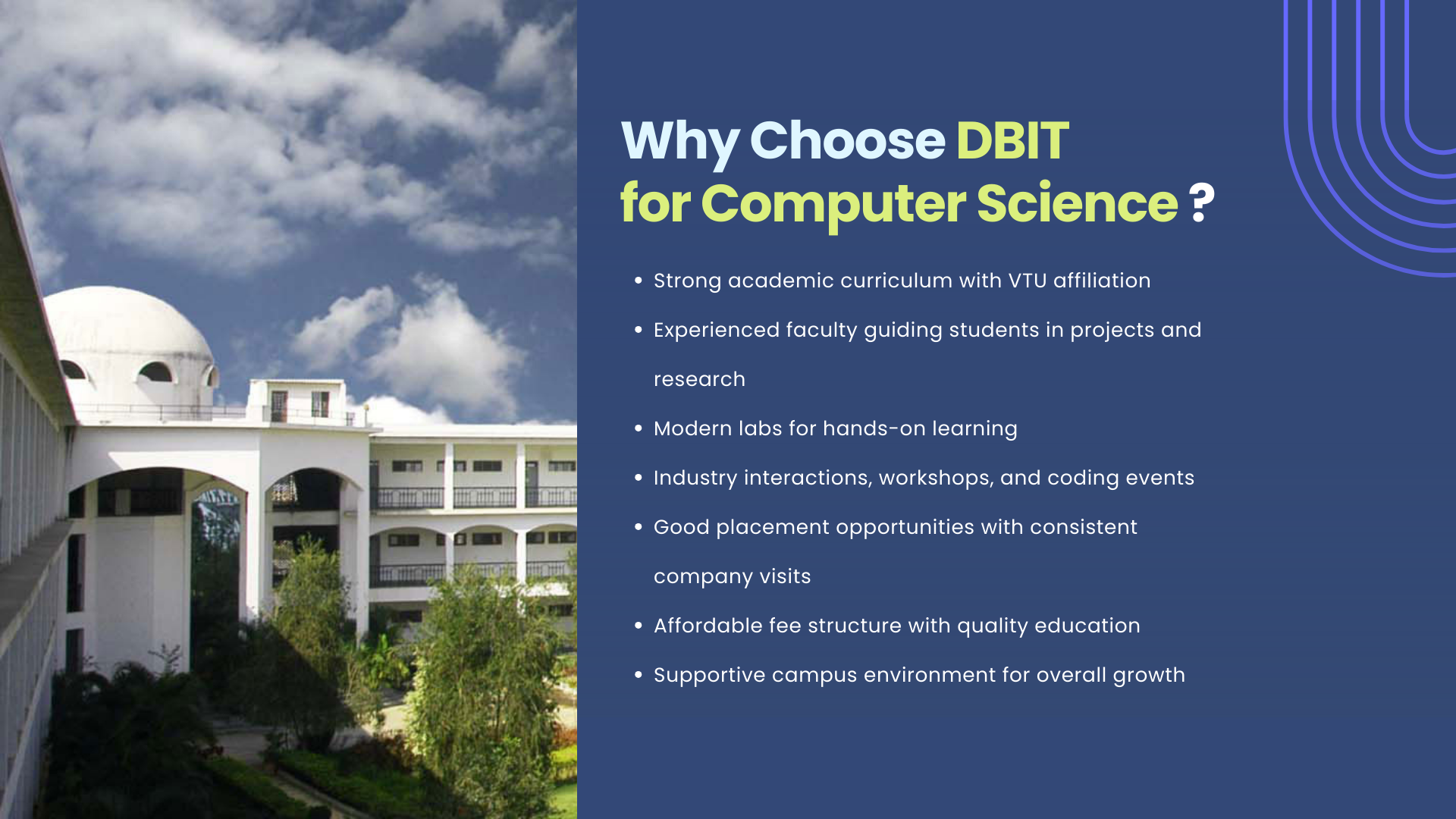 Why Choose DBIT for Computer Science
